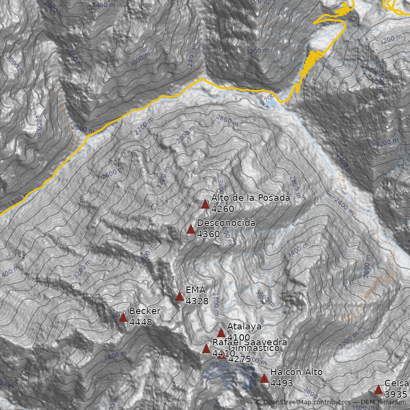 Mapa Cerro Alto de la Posada