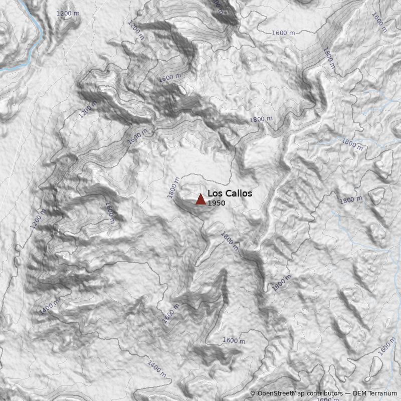 Mapa Volcán Los Callos