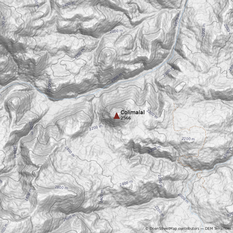 Mapa Cerro Colimalal