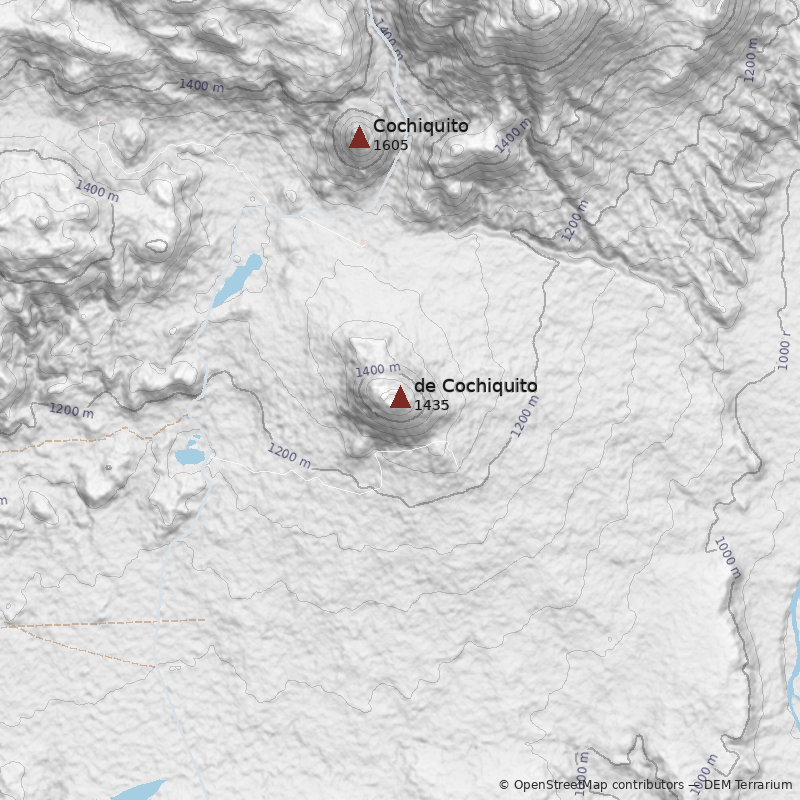 Mapa Volcán de Cochiquito