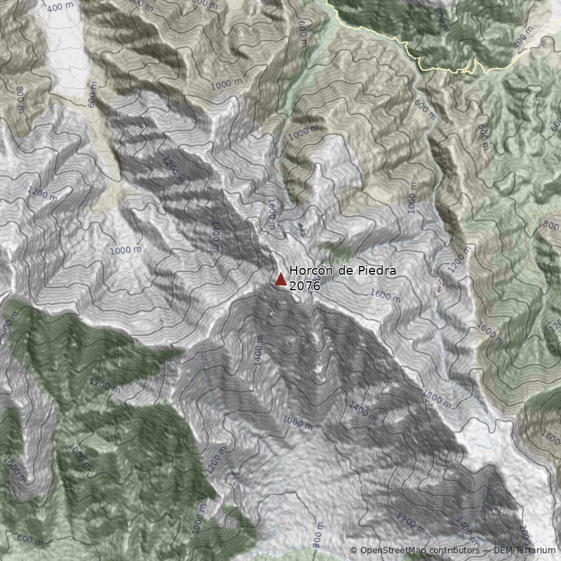 Mapa Cerro Horcón de Piedra