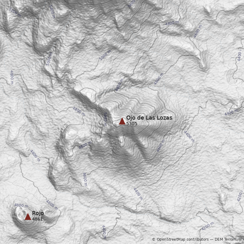 Mapa Cerro Ojo de Las Lozas