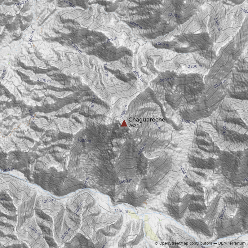 Mapa Cerro Chaguareche