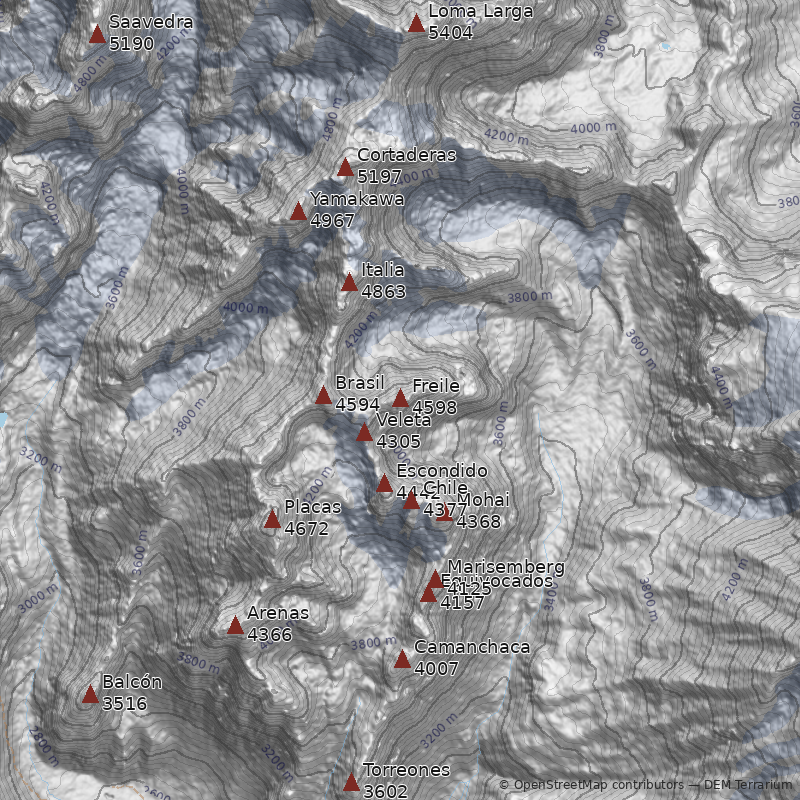 Mapa Cerro Freile