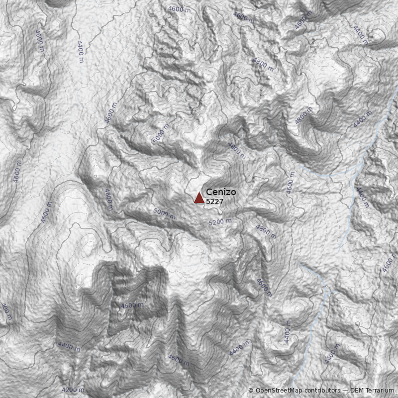 Mapa Cerro Cenizo
