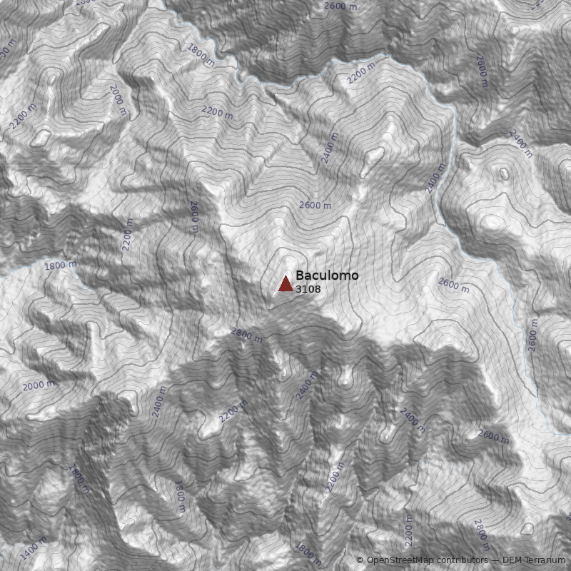 Mapa Cerro Baculomo