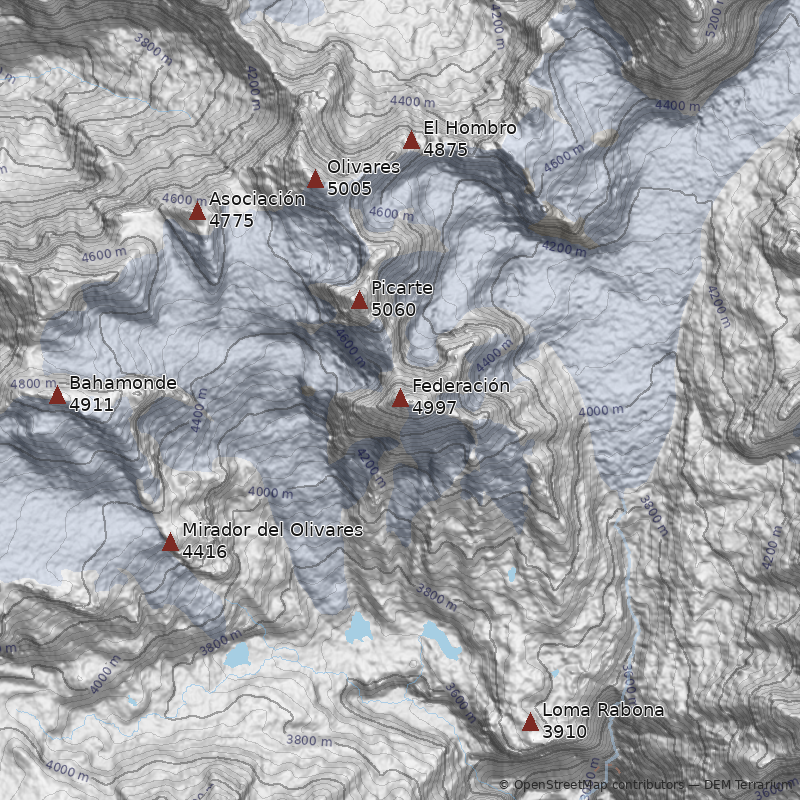 Mapa Cerro Federación