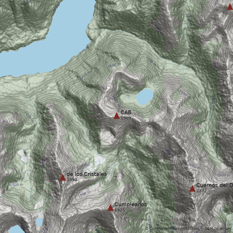 Mapa Cerro CAB