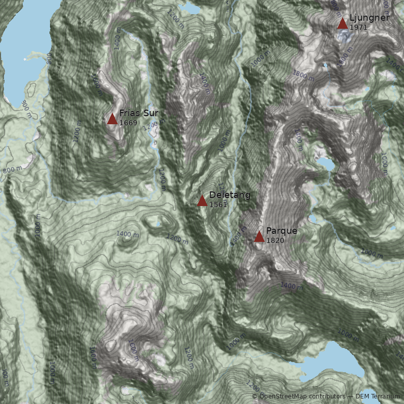 Mapa Cerro Deletang