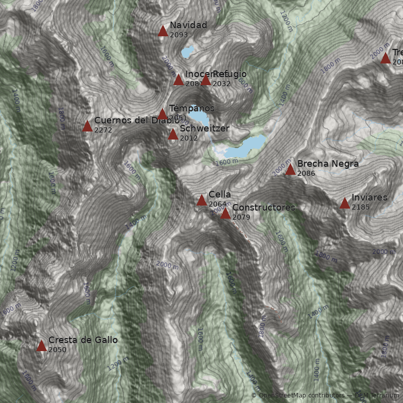 Mapa Cerro Cella