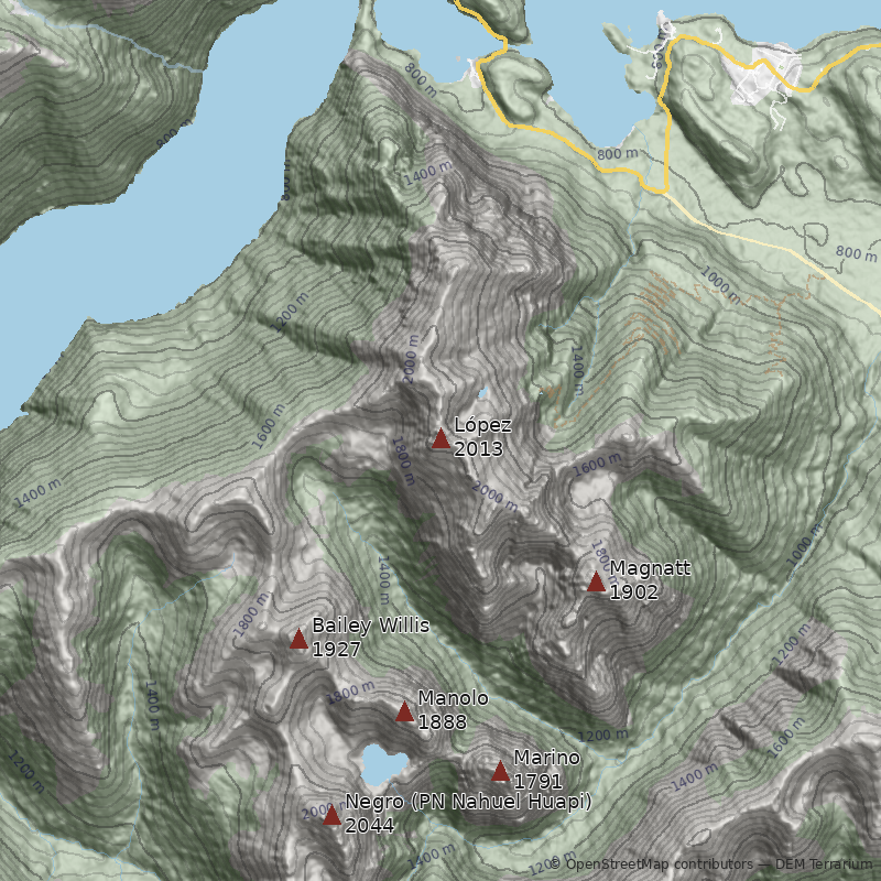 Mapa Cerro López