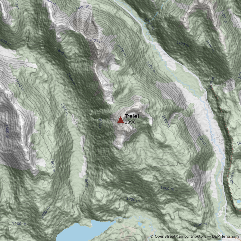 Mapa Cerro Trelel