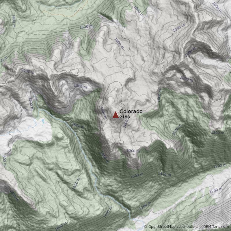 Mapa Cerro Colorado