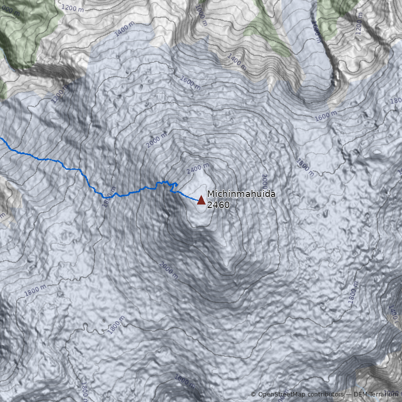 Mapa Volcán Michinmahuida