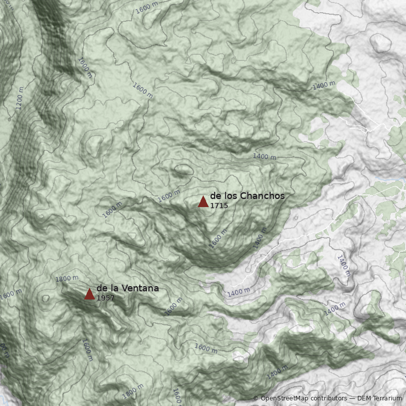Mapa Cerro de los Chanchos