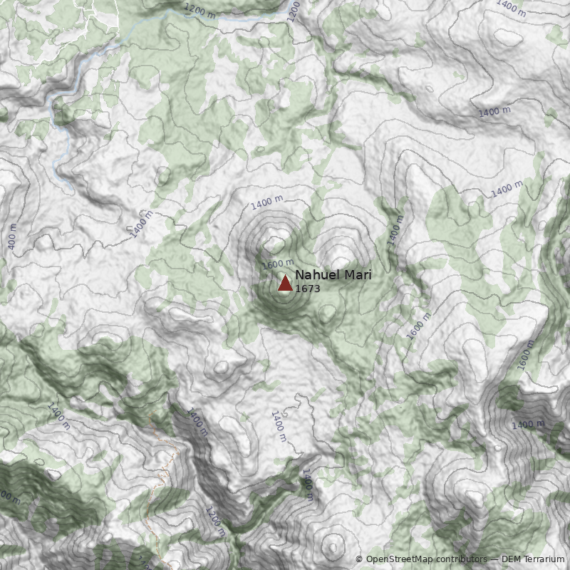 Mapa Cerro Nahuel Mari