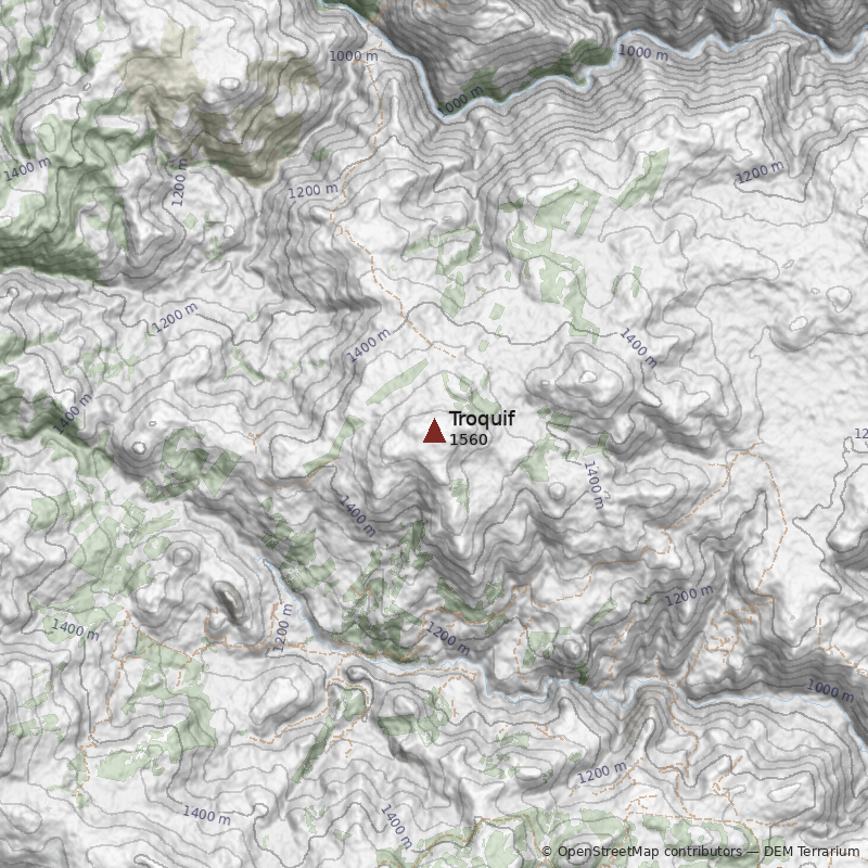 Mapa Cerro Troquif