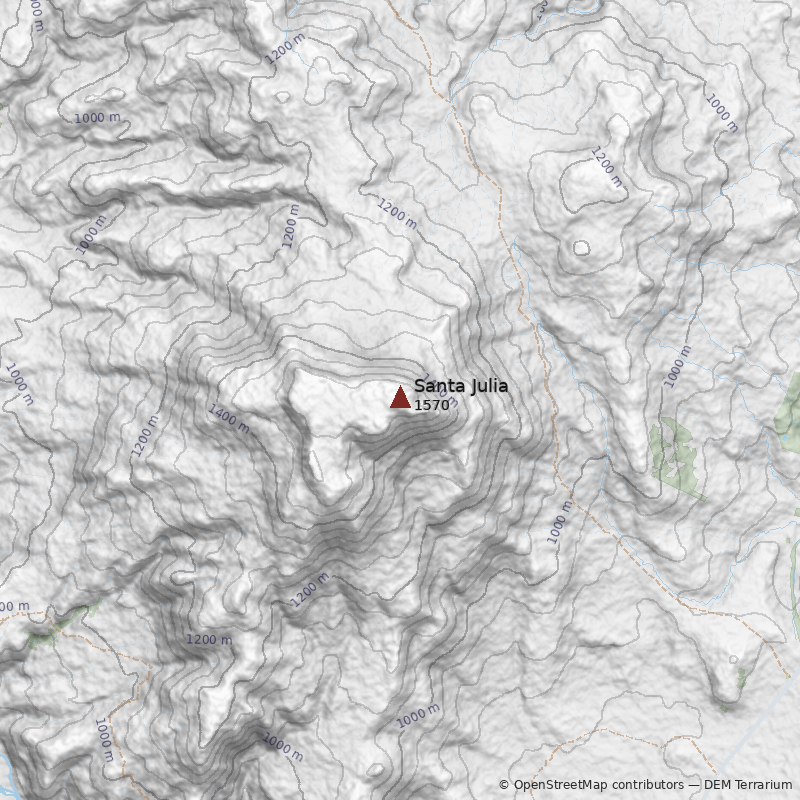 Mapa Cerro Santa Julia