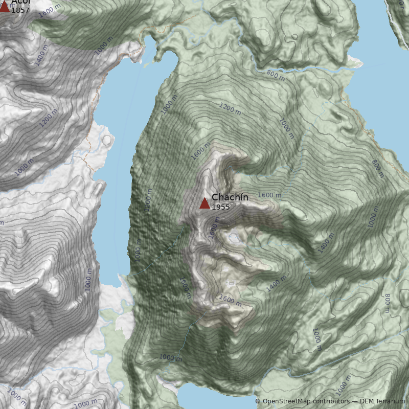 Mapa Cerro Chachín