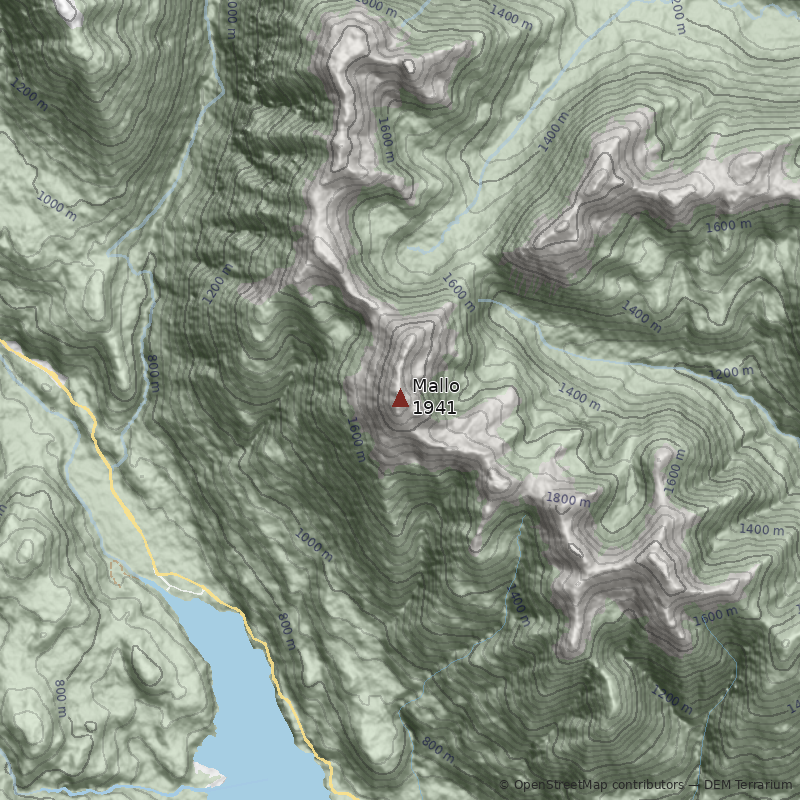Mapa Cerro Mallo