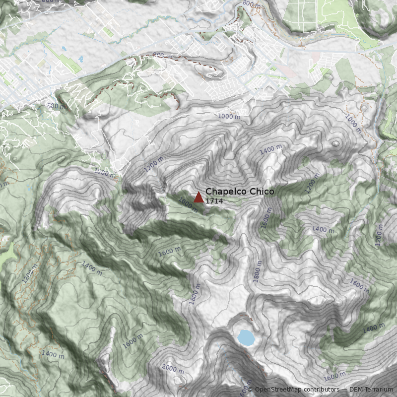 Mapa Cerro Chapelco Chico