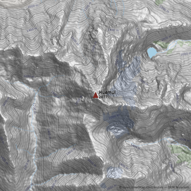 Mapa Cerro Huemul