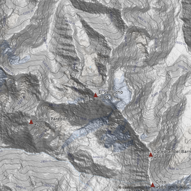 Mapa Cerro El Serrucho