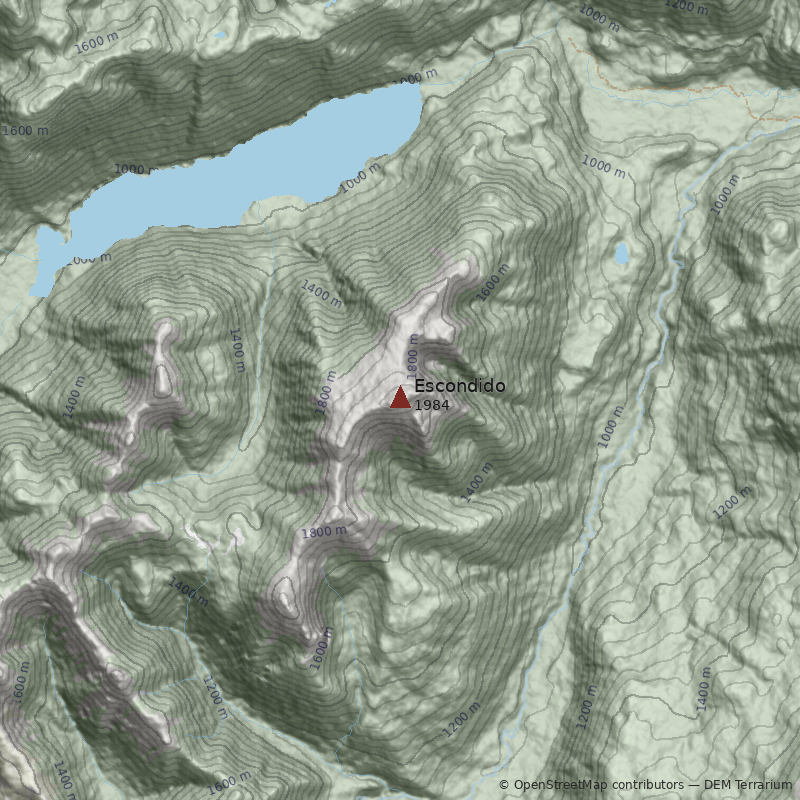 Mapa Cerro Escondido