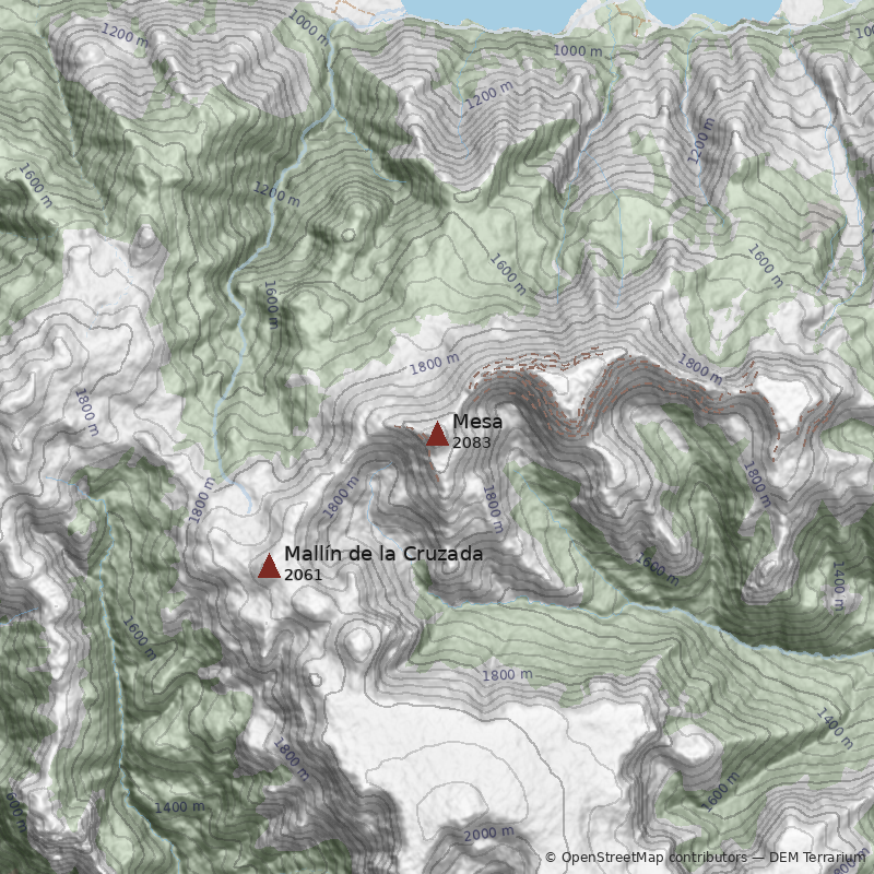 Mapa Cerro Mesa