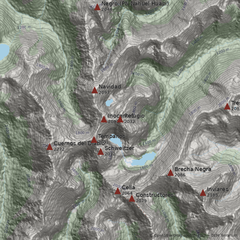Mapa Pico Refugio