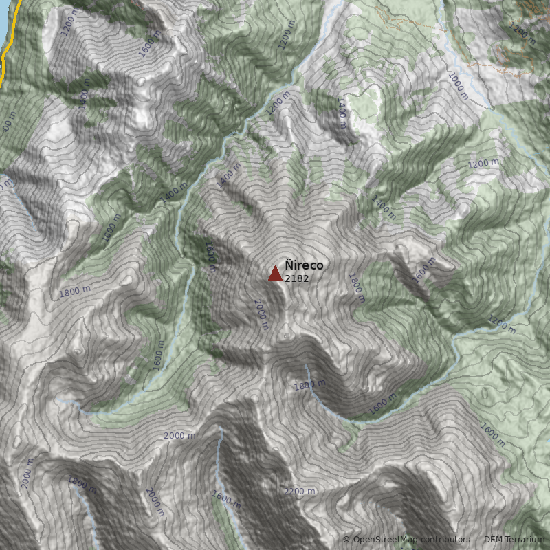 Mapa Cerro Ñireco
