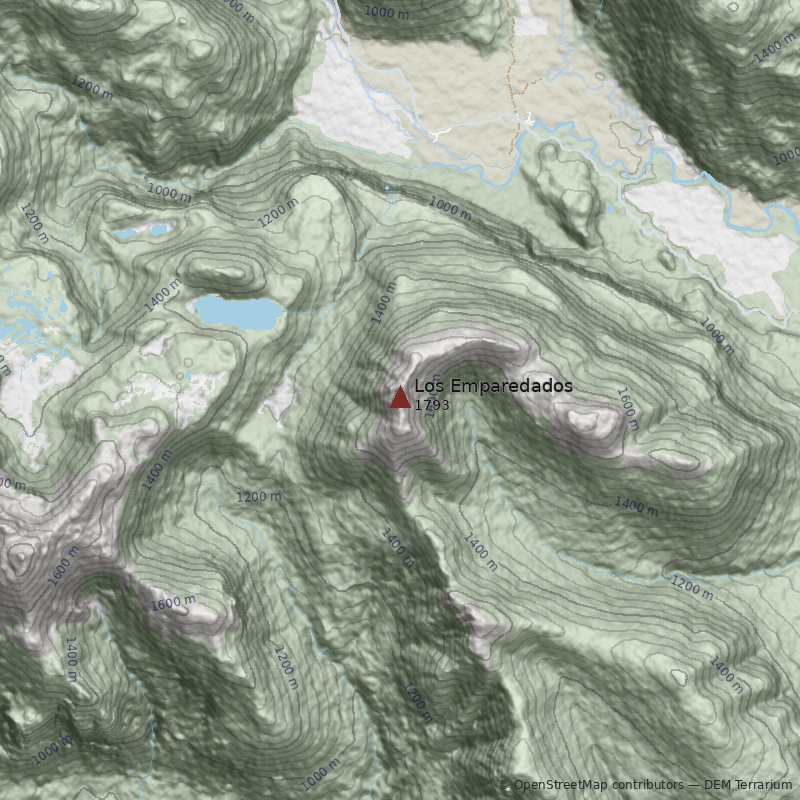 Mapa Cerro Los Emparedados