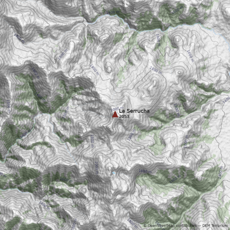 Mapa Cerro La Serrucha