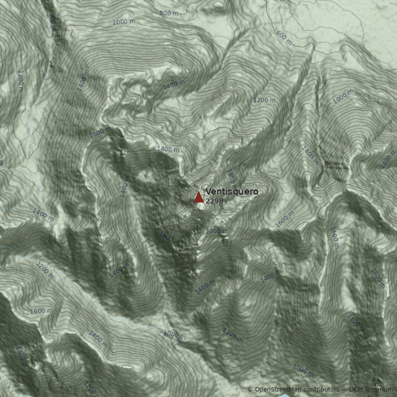 Mapa Cerro Ventisquero