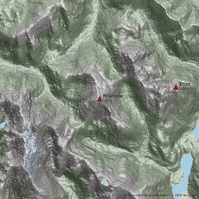 Mapa Cerro Pirámide