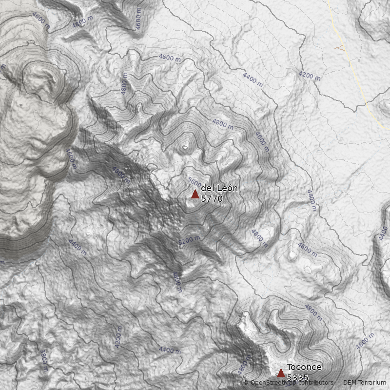Mapa Cerro del León
