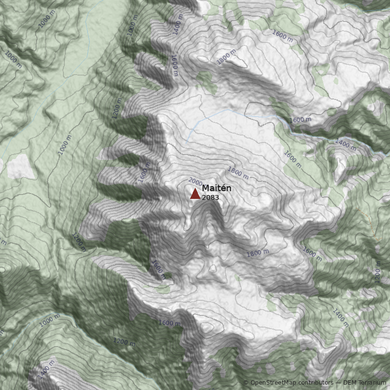 Mapa Cerro Maitén