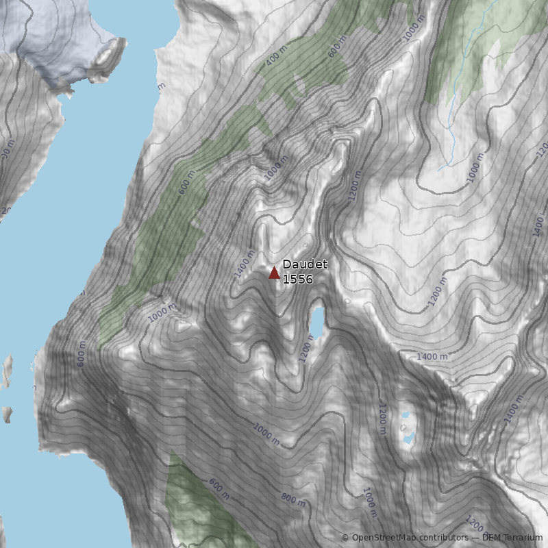 Mapa Cerro Daudet