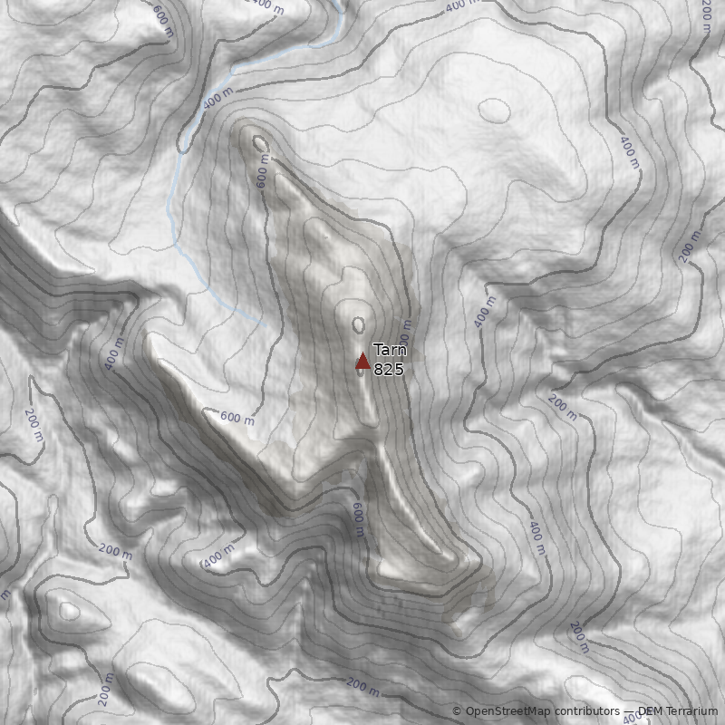 Mapa Monte Tarn