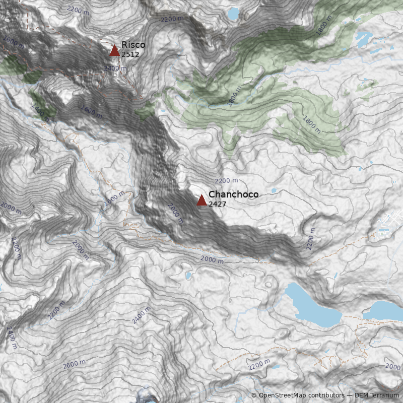 Mapa Cerro Chanchoco