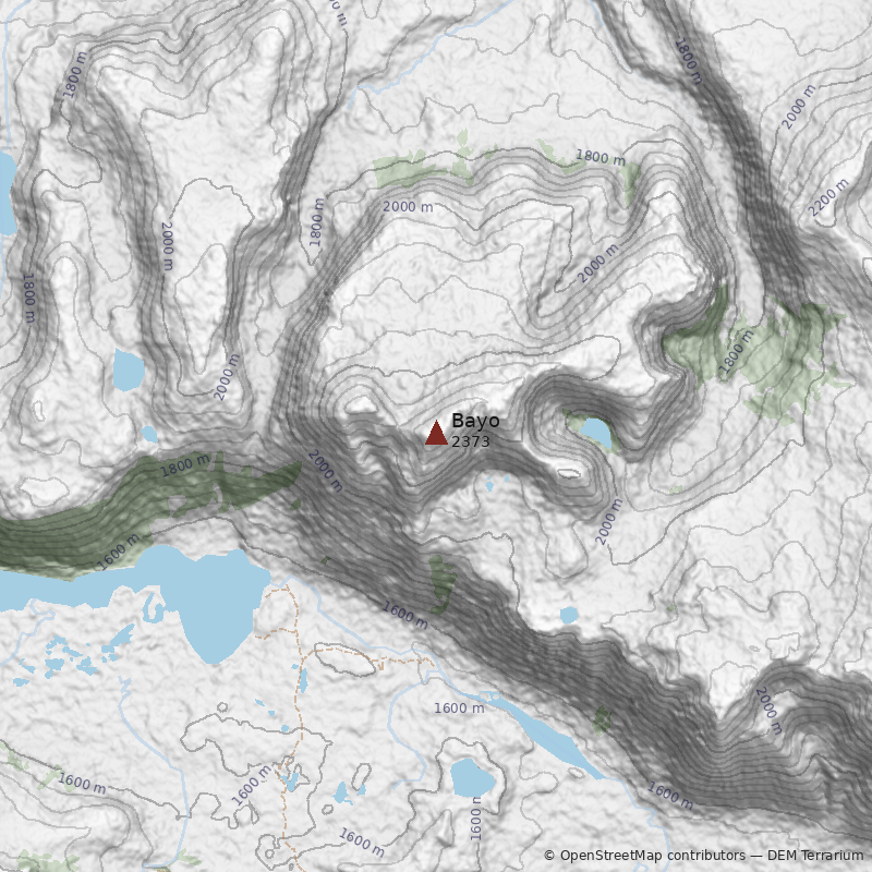 Mapa Cerro Bayo