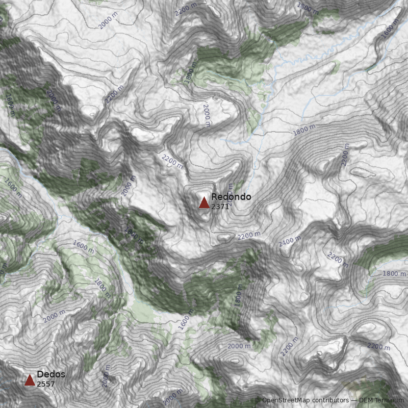 Mapa Cerro Redondo