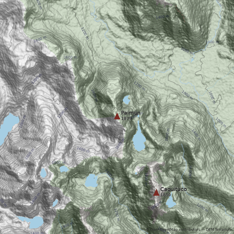 Mapa Cerro Paimún