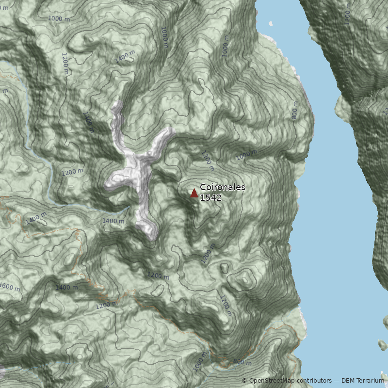 Mapa Cerro Coironales