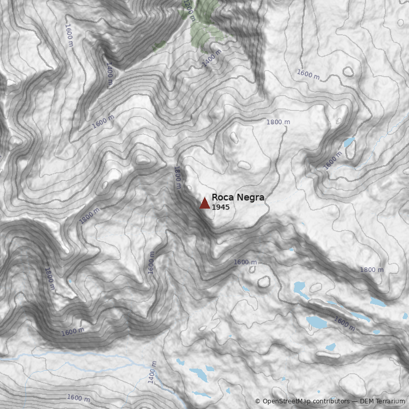 Mapa Cerro Roca Negra