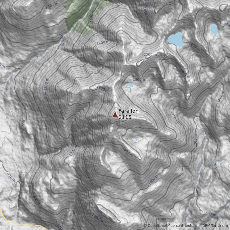 Mapa Cerro Farellón