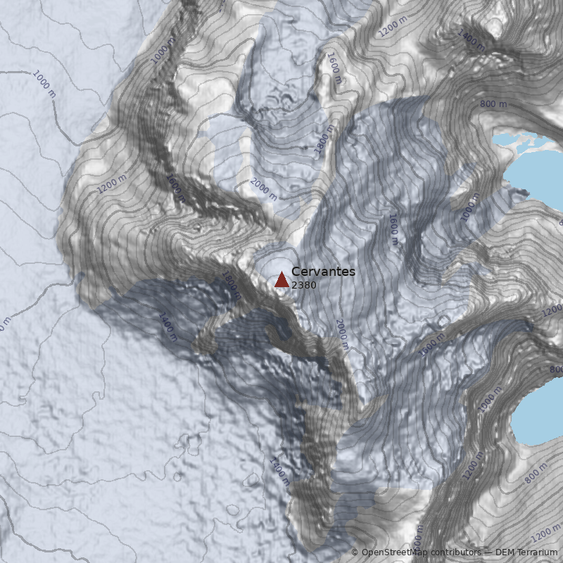 Mapa Cerro Cervantes