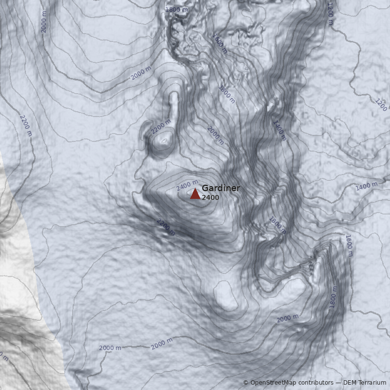 Mapa Cerro Gardiner