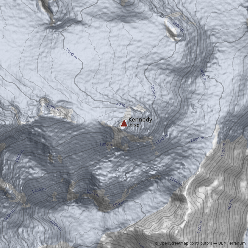 Mapa Cerro Kennedy
