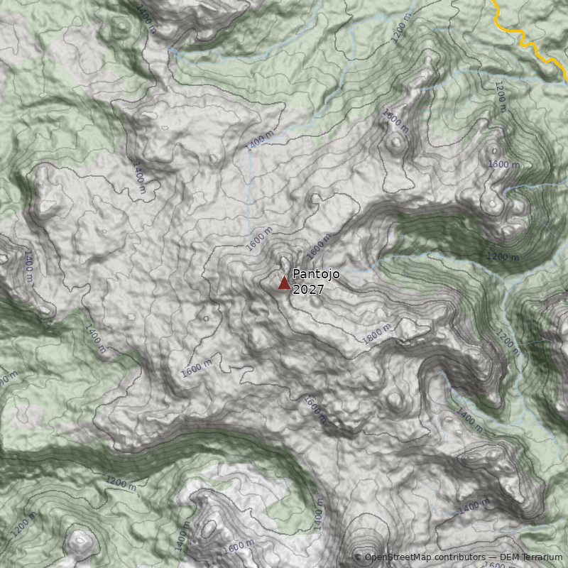 Mapa Cerro Pantojo